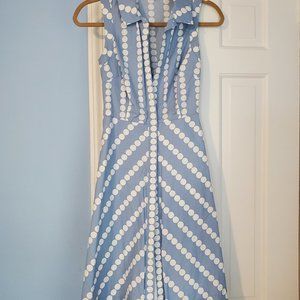 Boden sleeveless cotton buttondown shirtdress size 2